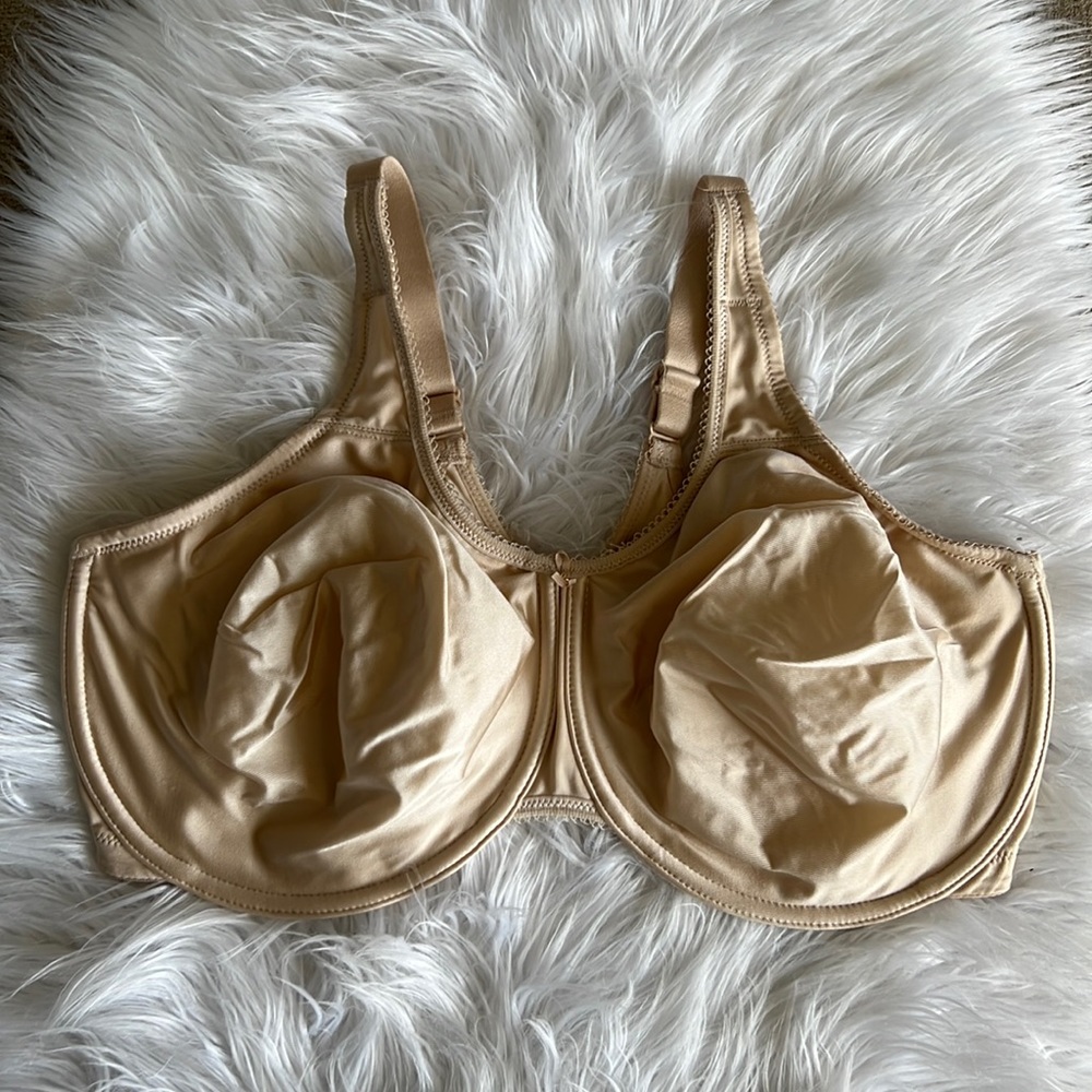 Wacoal 44DDD minimizer bra nude tan